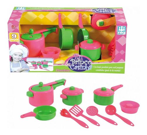 Brinquedo Infantil Menina Kit Paneleiro 9 Pçs Nig Brinquedos -  TudodeFerramentas - Levando Praticidade ao seu Dia a Dia