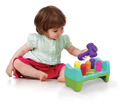 Brinquedo Infantil Educativo Bate ou Rebate Minhoquinha Elka