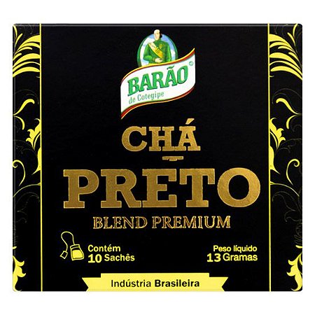 CHÁ PRETO BLEND PREMIUM 10 SACHÊS - BARÃO