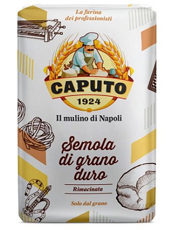 FARINHA ITALIANA SÊMOLA DE GRANO DURO RIMACINATA 1KG - CAPUTO