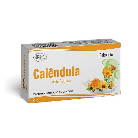 SABONETE NATURAL DE CALÊNDULA 90G - LIANDA NATURAL