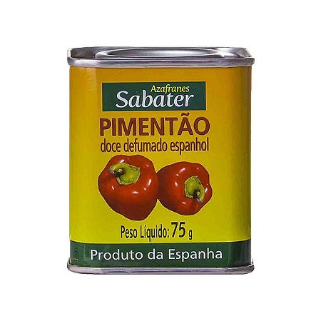 PIMENTÃO DOCE DEFUMADO ESPANHOL 75G - SABATER