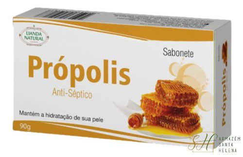 SABONETE NATURAL DE PRÓPOLIS 90G - LIANDA NATURAL