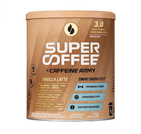 SUPERCOFFEE 3.0 VANILLA LATTE 220G - CAFFEINE ARMY