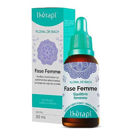 FLORAL FASE FEMME EQUILÍBRIO FEMININO 30ML - FLORAL THERAPI