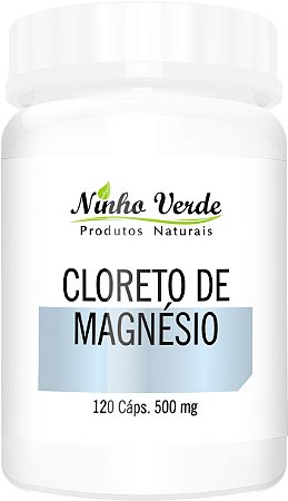 CLORETO DE MAGNÉSIO 500MG 120 CÁPSULAS - NINHO VERDE