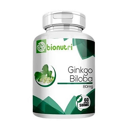 GINKGO BILOBA 500MG 60 CÁPSULAS - BIONUTRI