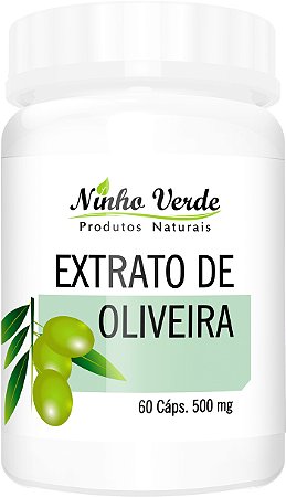 EXTRATO DE OLIVEIRA 500MG 60 CÁPSULAS - NINHO VERDE