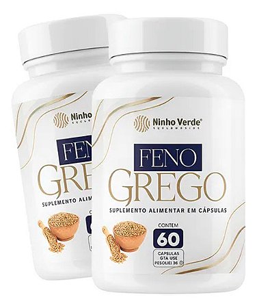 FENO GREGO 500MG 60 CÁPSULAS - NINHO VERDE