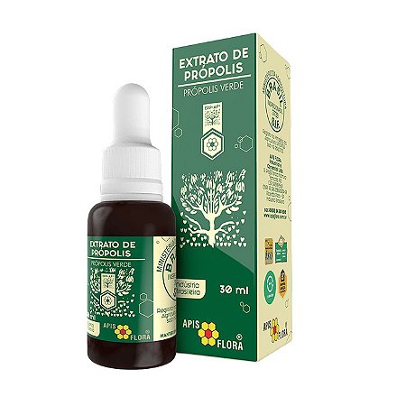 EXTRATO DE PRÓPOLIS VERDE SOLUÇÃO ALCOÓLICA 30ML - APIS FLORA