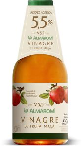 VINAGRE DE MAÇÃ ACIDEZ 5,5% 400ML - ALMAROMI