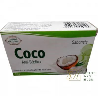 SABONETE NATURAL DE COCO 90G - LIANDA NATURAL