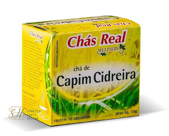 CHÁ DE CAPIM CIDREIRA 10 SACHÊS - REAL MULTIERVAS