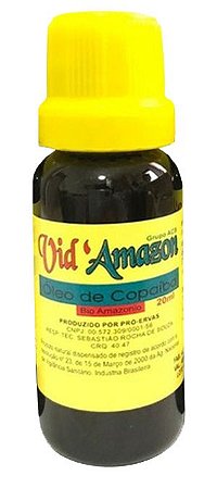 ÓLEO DE COPAÍBA 20ML - VID AMAZON