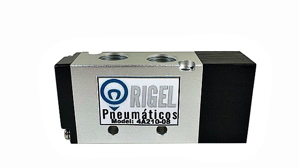 Válvula Direcional Pneumática 5/2 Vias Simples Piloto Rosca 1/4 Bsp
