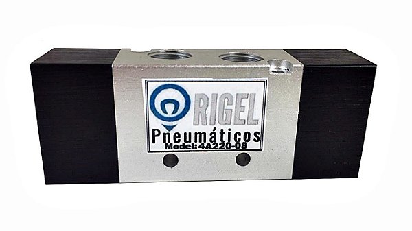 Válvula Direcional Pneumática 5/2 Vias Duplo Piloto Rosca 1/4 Bsp