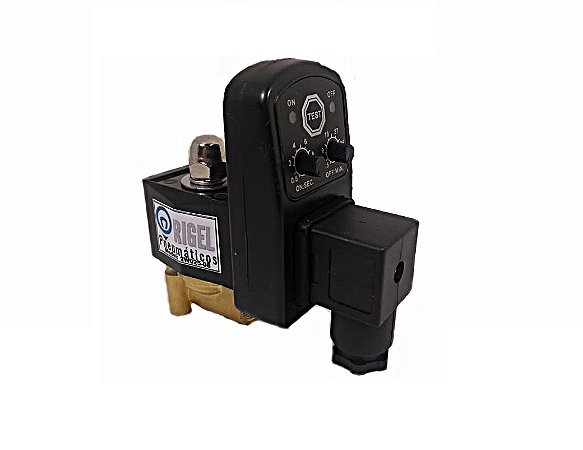 Purgador Eletrônico Com Timer Ø1/4 Em Latão para Ar Comprimido