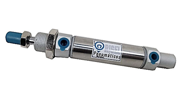 Cilindro pneumático mini iso 6432 dupla ação ø25 x 75 mm curso