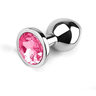 Plug Anal em Aço Cor Rosa P