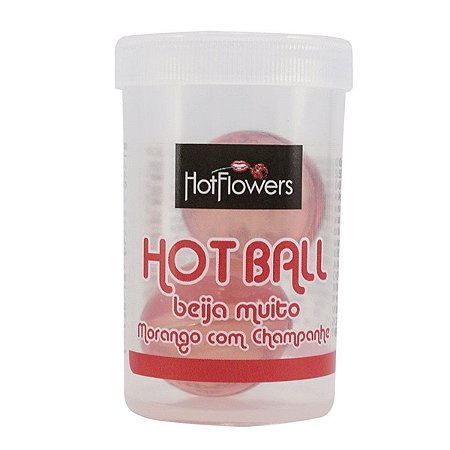 Bolinha Morango com Champanhe Hot Ball Beija Muito