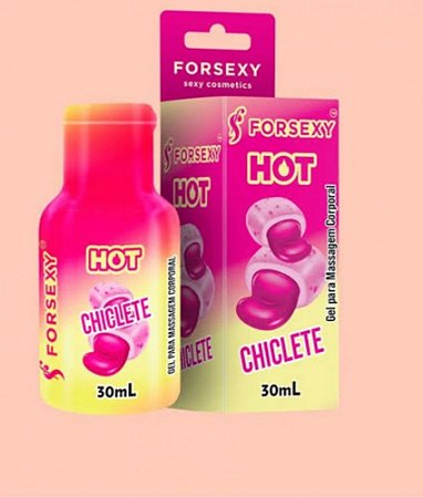 Gel Comestível para Sexo Oral Beijo Chiclete Esquenta 30ml