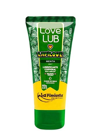 Lubrificante a Base de Água Beijável Menta 60g