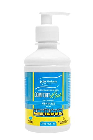 Lubrificante Grande A Base D´água Beijável Menta Ice 250g