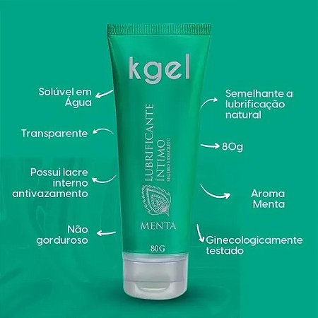 Lubrificante Íntimo Bisnaga Aroma Menta 80g