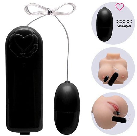 Vibrador Bullet Multivelocidades Preto