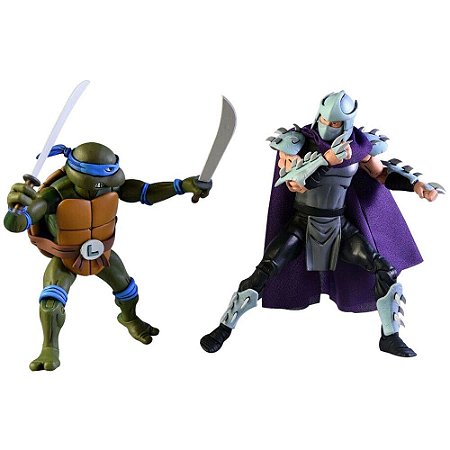 Leonardo Vs Destruidor Tartarugas Ninja Pack | Neca