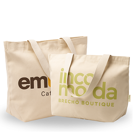 ECOBAG EM ALGODÃO CRU - SOB MEDIDA