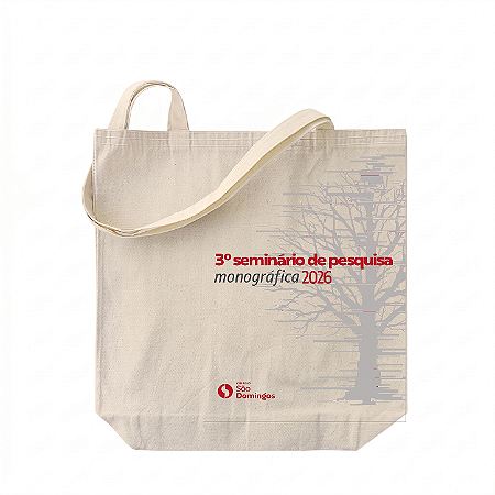 ECOBAG EM ALGODÃO CRU - SOB MEDIDA
