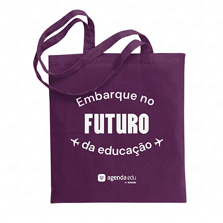ECOBAG EM ALGODÃO CRU COLORIDO