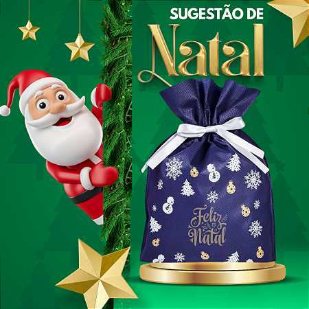SACO TNT COM FITA SUGESTÃO DE NATAL