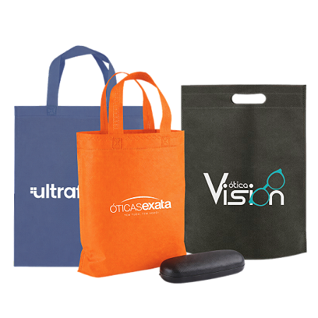 SACOLAS DE TNT ÓTICA - SOB MEDIDA