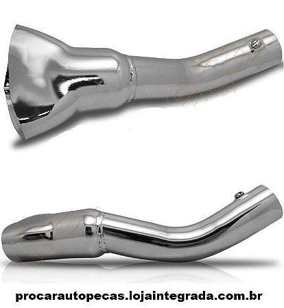 Ponteira Escapamento Celta Ano 2001 Até 2006 Cromada Marca Galvanica (Unidade)