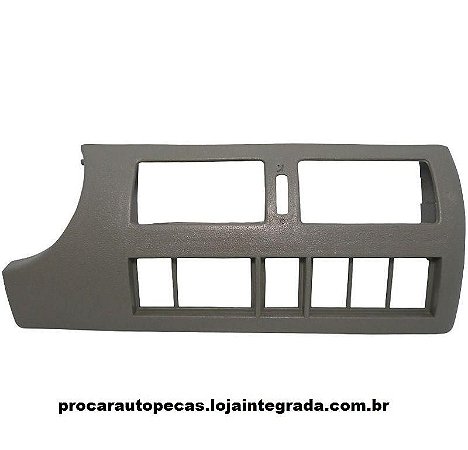 Moldura Central Painel Gol/Parati/Saveiro G3 Cor Cinza Claro Marca Indusparts