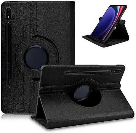 Capa Case Giratória Para Novo Samsung Galaxy Tab S9+ Plus de 12.4 Polegadas