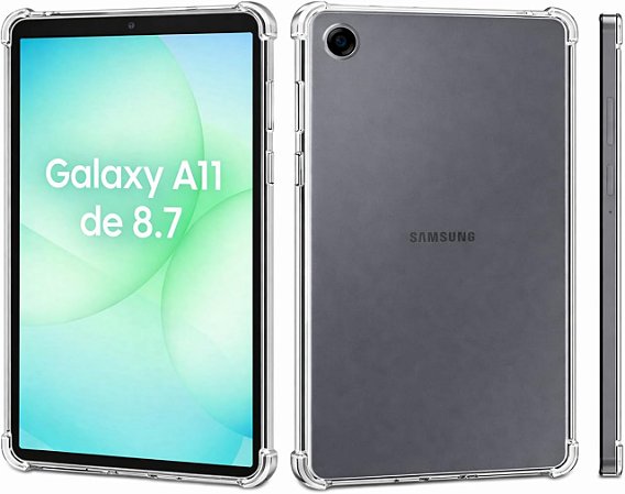 Capa Case Protetora em TPU para novo Galaxy Tab A11 de 8.7 Polegadas