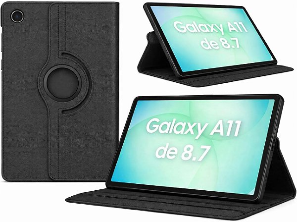 Capa Case Giratoria para novo Galaxy Tab A11 de 8.7 Polegadas