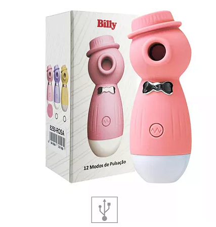 Vibrador Com Pulsação Recarregável Billy SI (8250) - Rosa