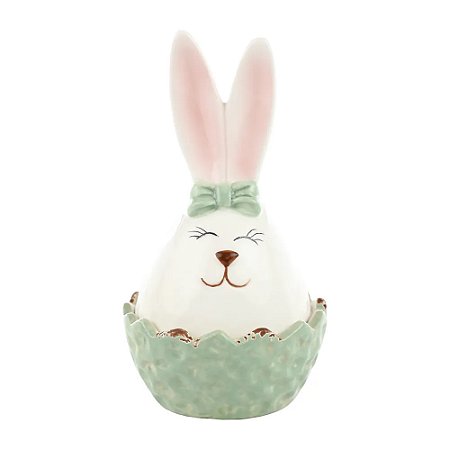 Bomboniere Coelho em Cerâmica Decorativa