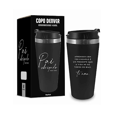 Copo Denver Emborrachado Pai Obrigado
