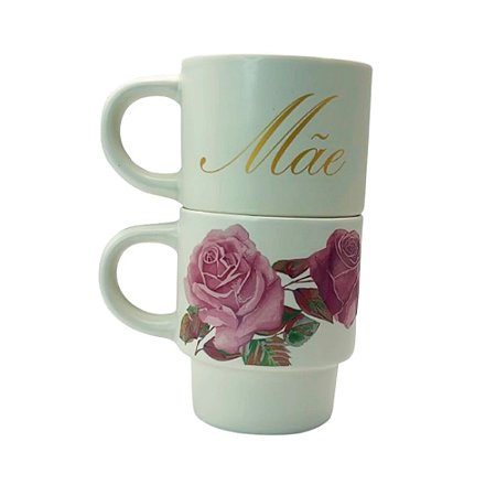 Kit Caneca Empilháveis Mãe Encanto