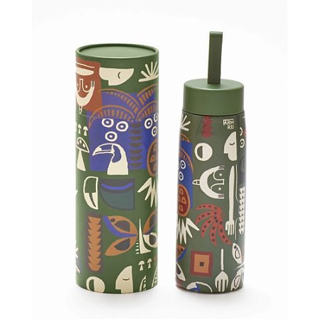 Garrafa Farm Que Sede 750ml Gráfico Tropical