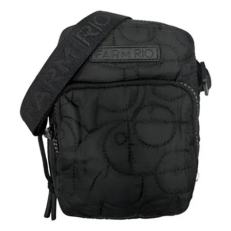 Bolsa Farm Da Gema Puffer Preto