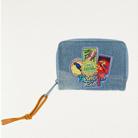 Carteira Farm Ziriguidum Patch Rio Jeans
