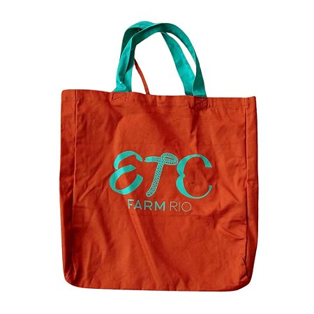 Totebag Farm Praiana Coletivo Etc Laranja