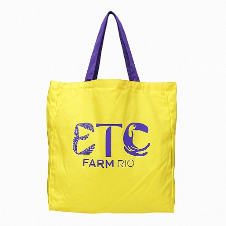 Totebag Farm Praiana Coletivo Etc Amarelo