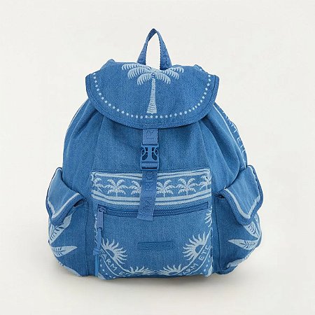 Bolsa Farm Pipoca Jeans Lenço Tropical